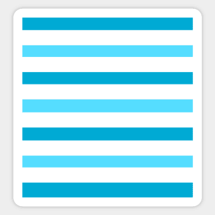 Light dark blue white stripes lines pattern Sticker